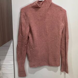 Madewell Soft Pink Turtleneck Sweater